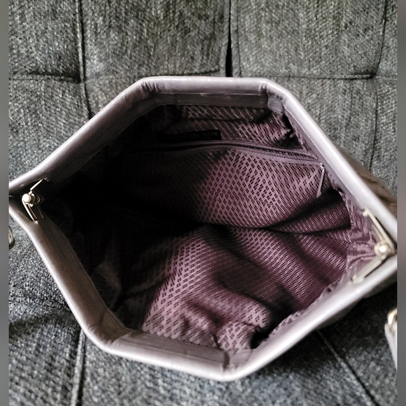 Vintage 80s Eel Skin Leather Shoulder Bag - Picture 3 of 14